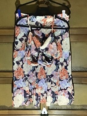 Lulu Cottagecore MIDI skirt Set in Pink Sz XL